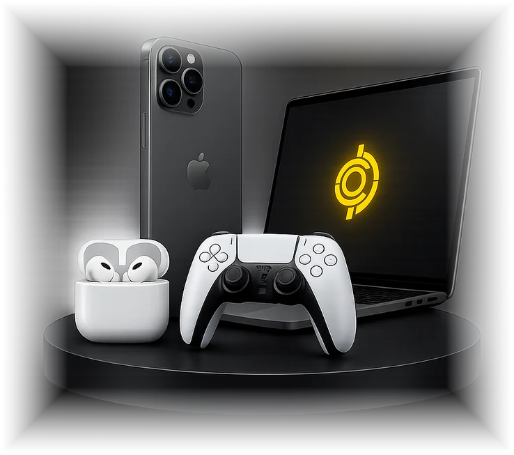 iPhone, MacBook, joystick y AirPods disponibles en Dualcomm